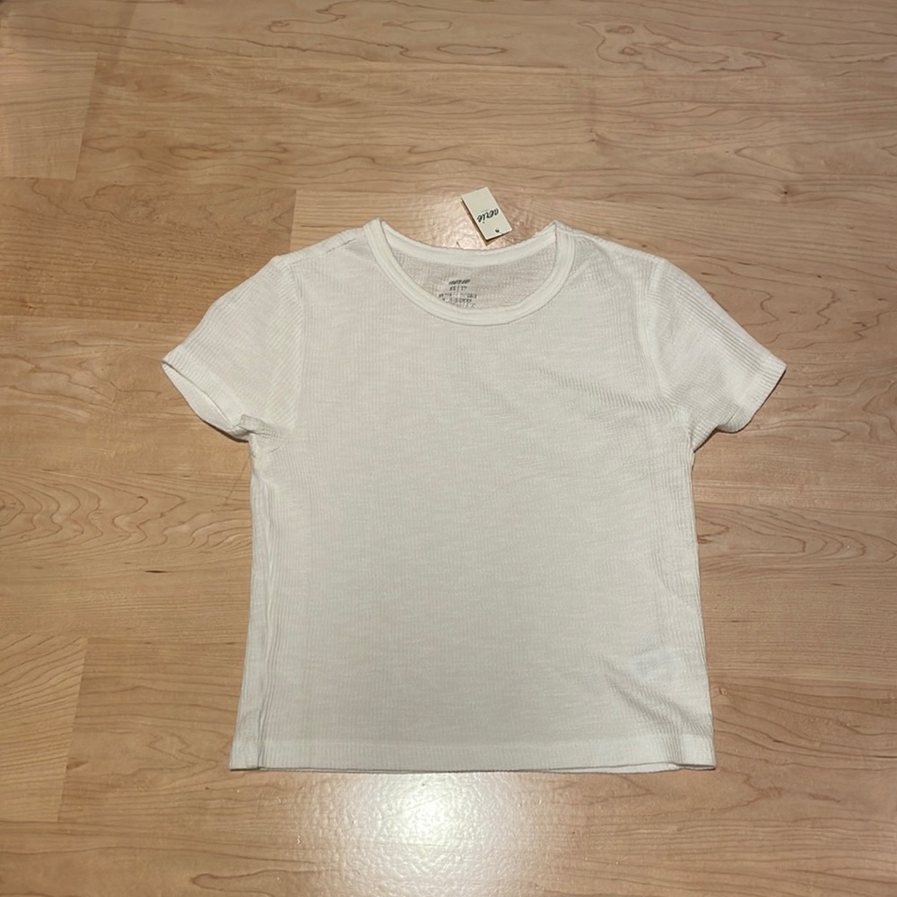 NWT White Waffle Aerie Shirt
